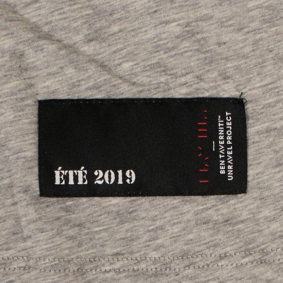 UNRAVEL PROJECT Blue Paneled Asymmetric T-Shirt Size XS $510 - Picture 6 of 6